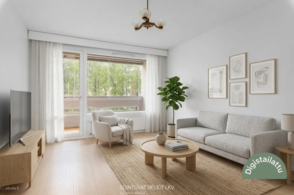 Elutuba - Apartment with Balcony in Martinlaakso, Vantaa