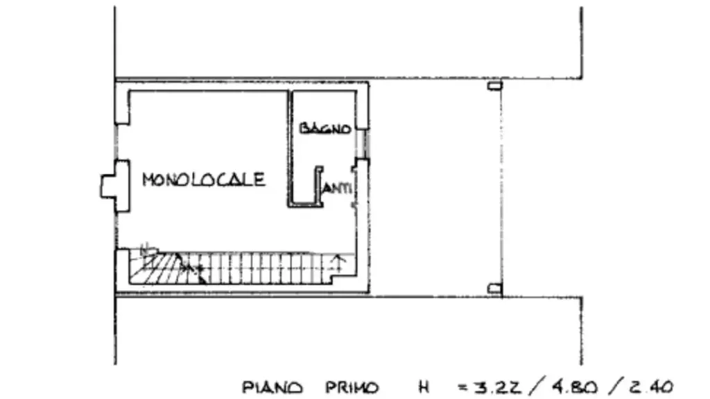 Plan - Three-Level Apartment with Private Garden in Montebelluna