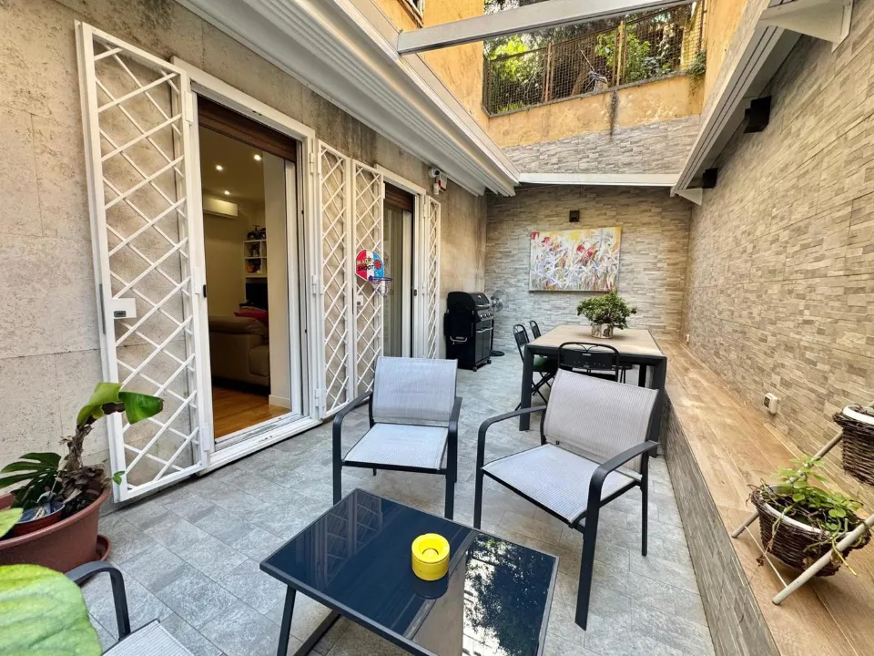 Jardin - Rustic-Style Apartment with Terraces in Parioli, Rome