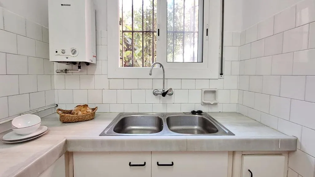Cocina - Villa con vistas al mar en Premià de Mar