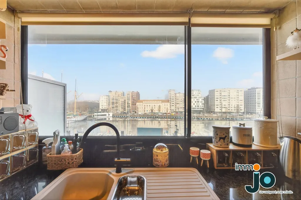 Cuisine - Appartement avec Vue sur le Port à Ostende