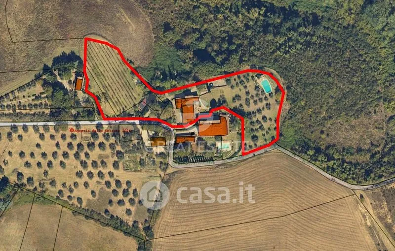 Vista aerea - Rustic Casale with Pool on Chiantigiana Road