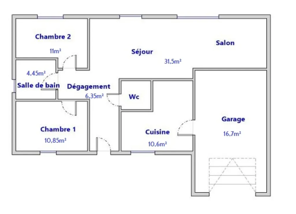 Maison 3 pièces à Nant