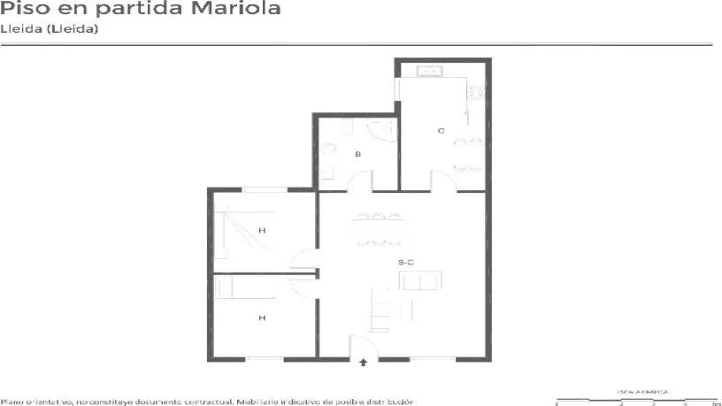 Complete Work Flat in Lleida, Lérida