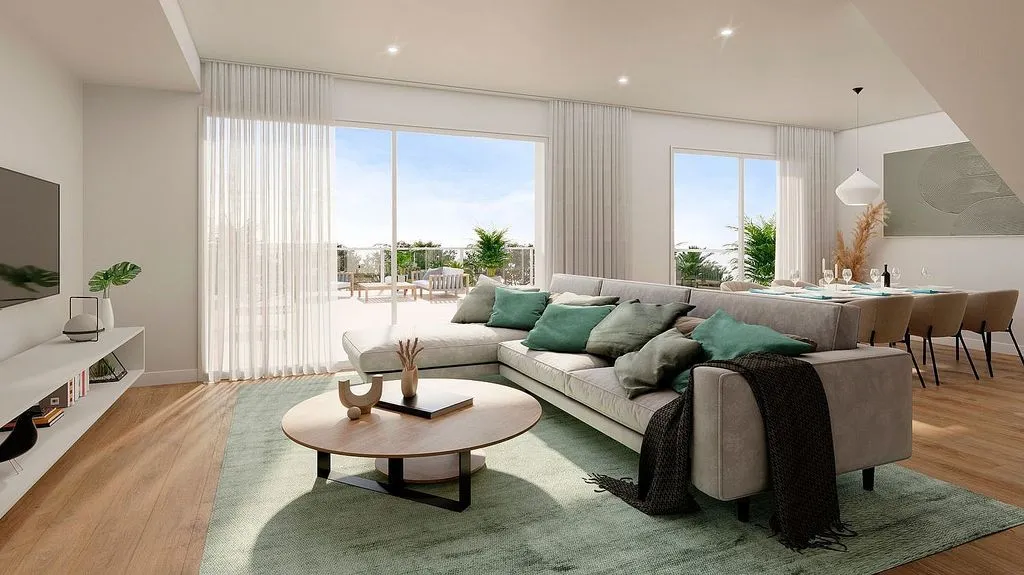 Living Room - New Flat with Pool in Monforte del Cid