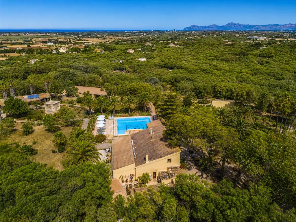Vue aérienne - Triplex with Pool in Santa Margalida