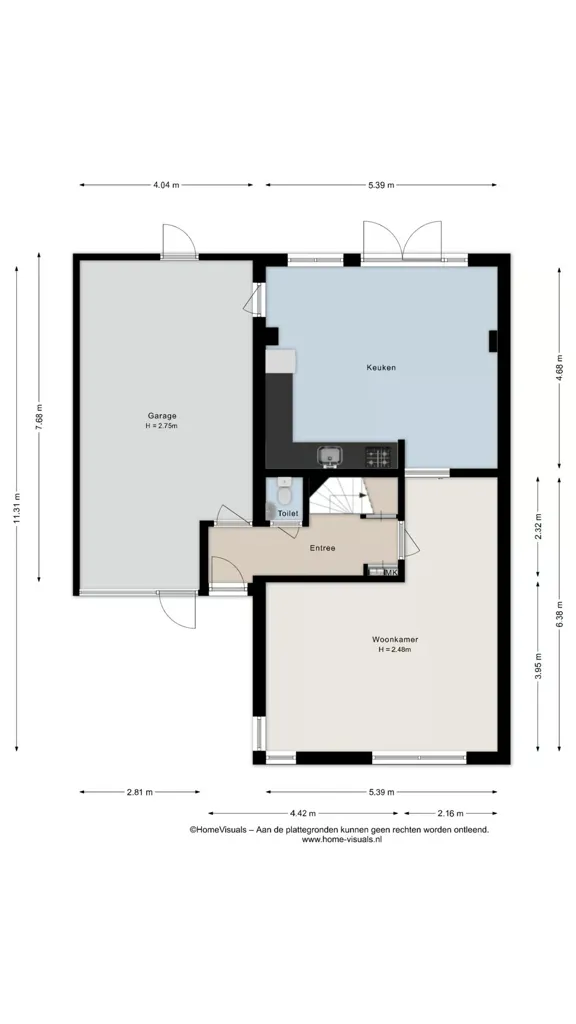 Plaan - Two-Storey House with Garden in De Maten, Kampen