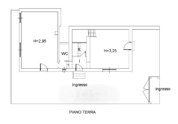 Plan - Apartment with Balcony and Terrace in Matera