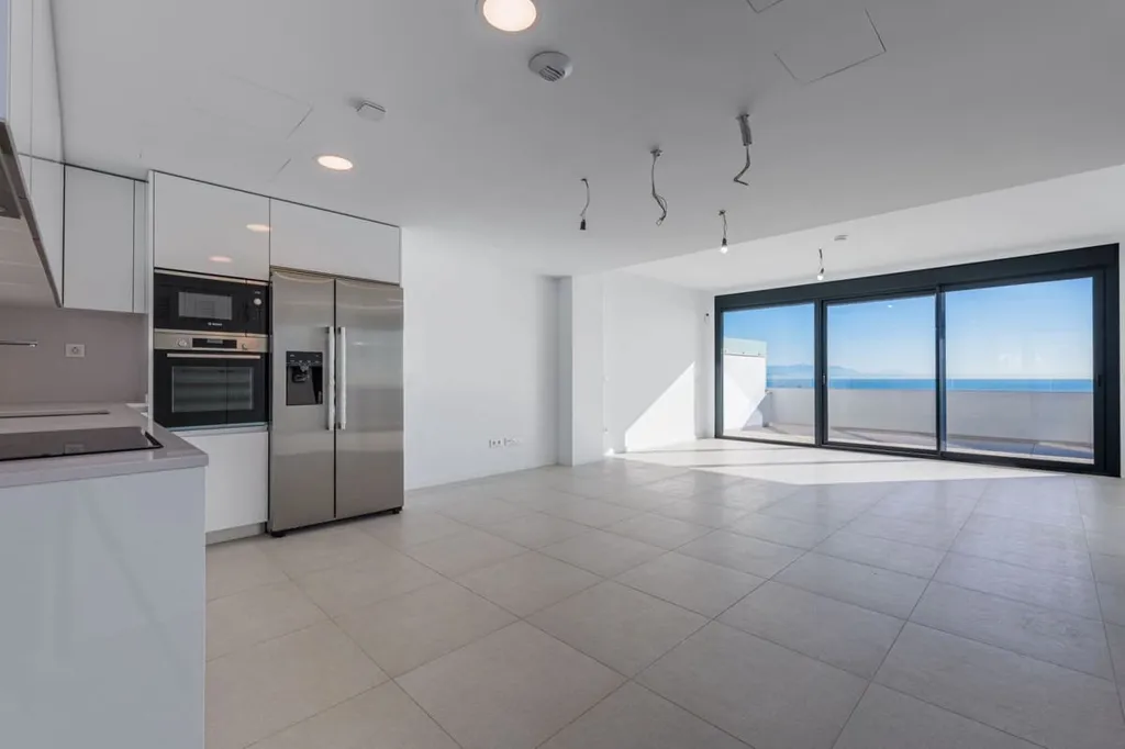 Köök - Beachfront Penthouse with Sea Views in Torremolinos