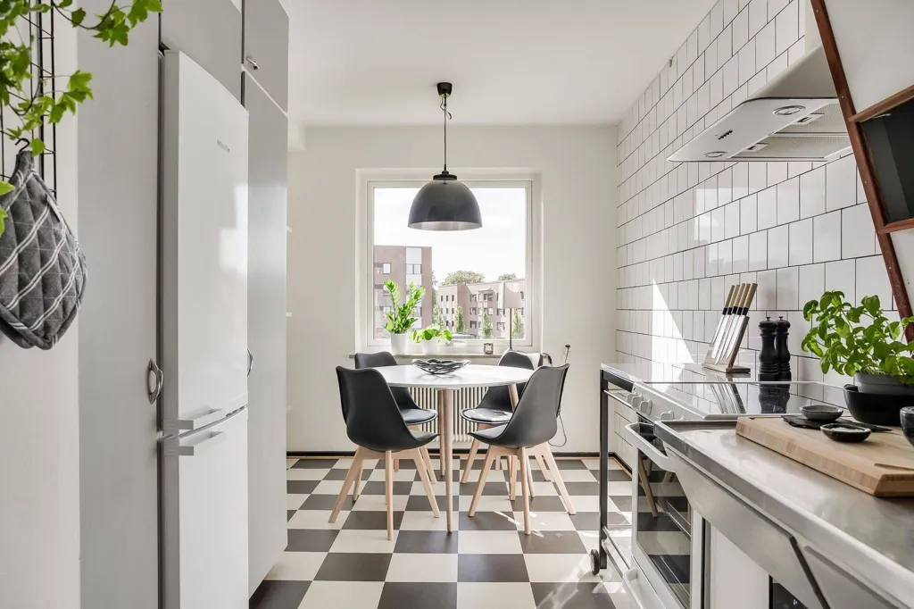 Köök - Apartment with Retro Kitchen in Hyllie, Malmö
