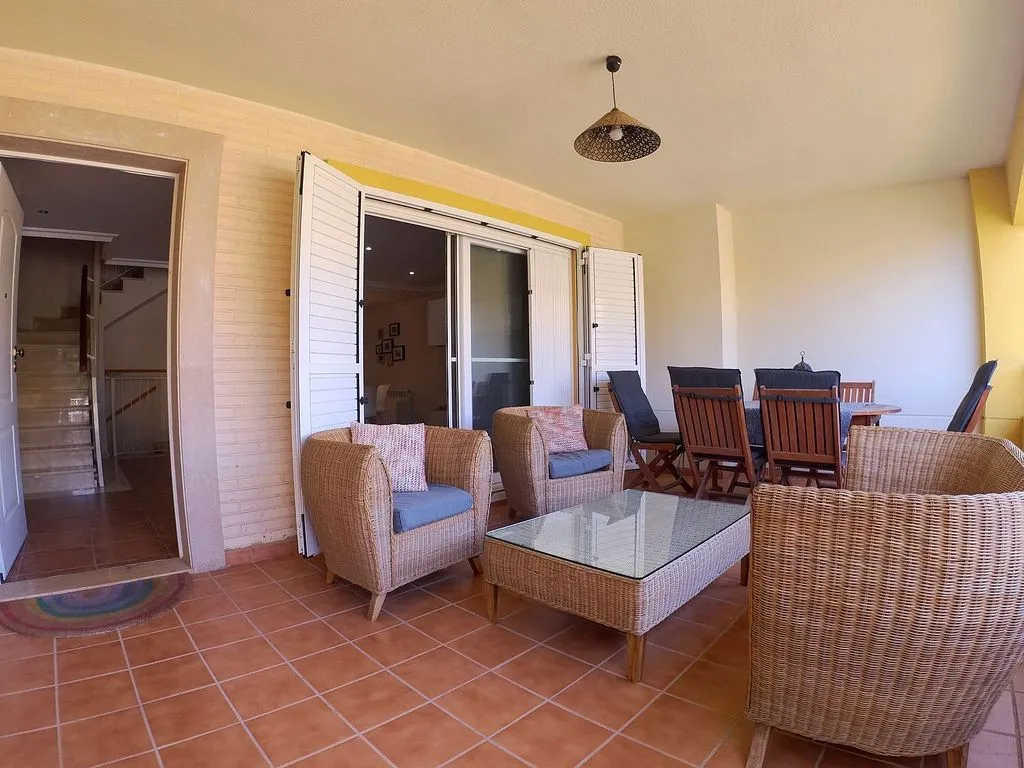 Terrasse - Semi-detached House with Pool in Almardà