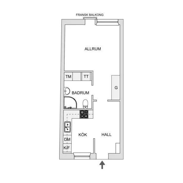 Plaan - 1st Floor Flat with Balcony in Fruängen