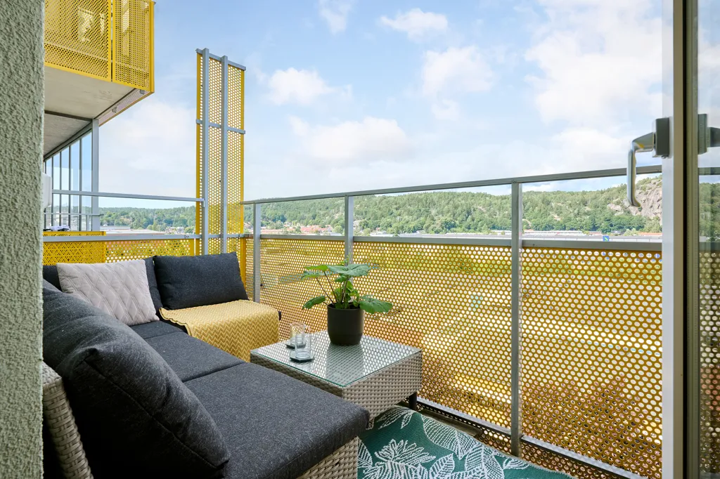 Balcony - Modern Flat with Panoramic View in Partille