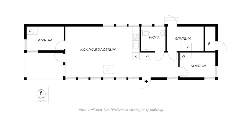 Plan - Architectural Cottage with Sea View on Muskö