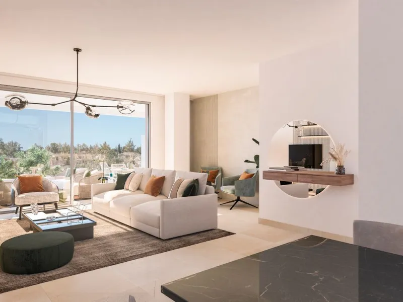 Séjour - Modern Apartments with Golf Access in Marbella