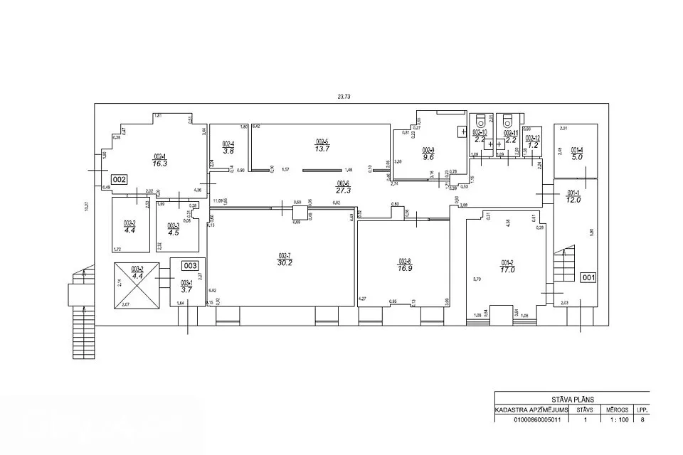 Planimetria - Office Building with Modern Lifts in Teika