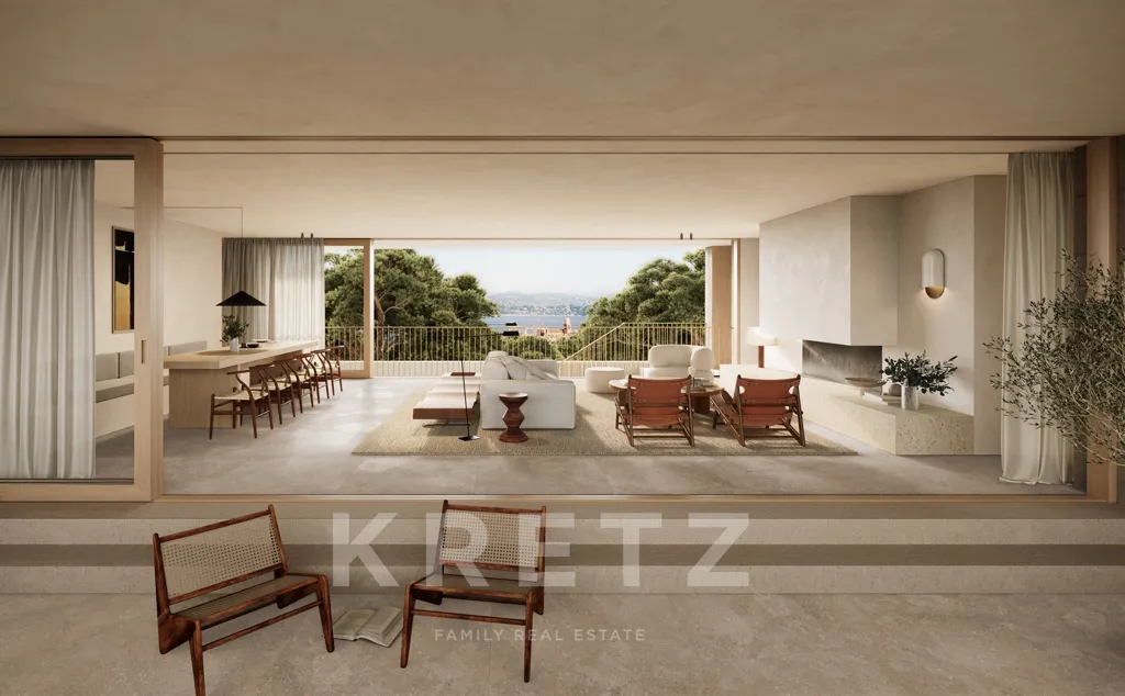 Séjour - Appartement Contemporain au Pied de la Place des Lices à Saint-Tropez