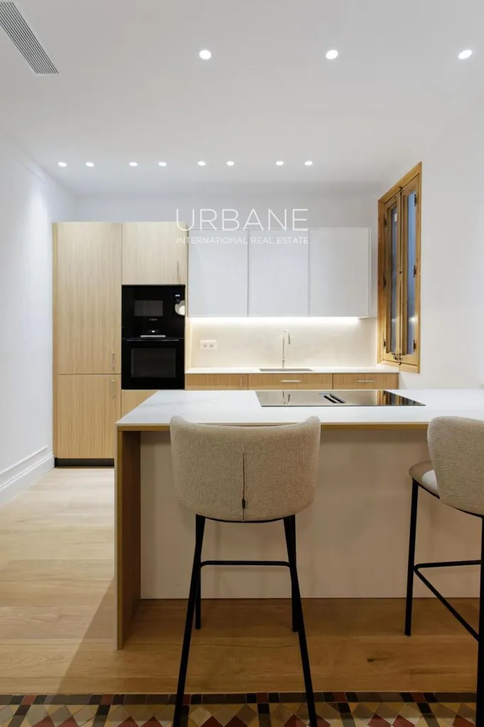 Cucina - Renovated Flat with Terraces in Eixample, Barcelona