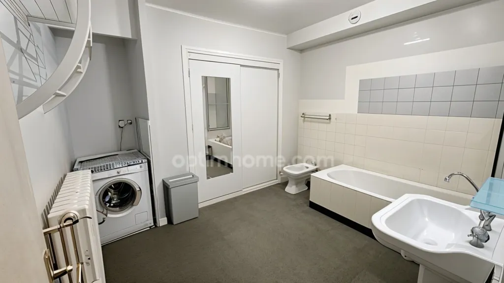 Bathrooms - Spacious Apartment with Balcony in Toulouse Centre