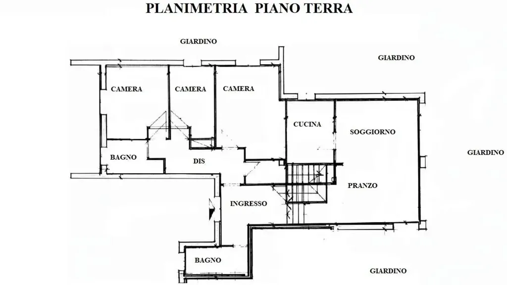 Plan - Bifamiliar Villa with Garden near Siena