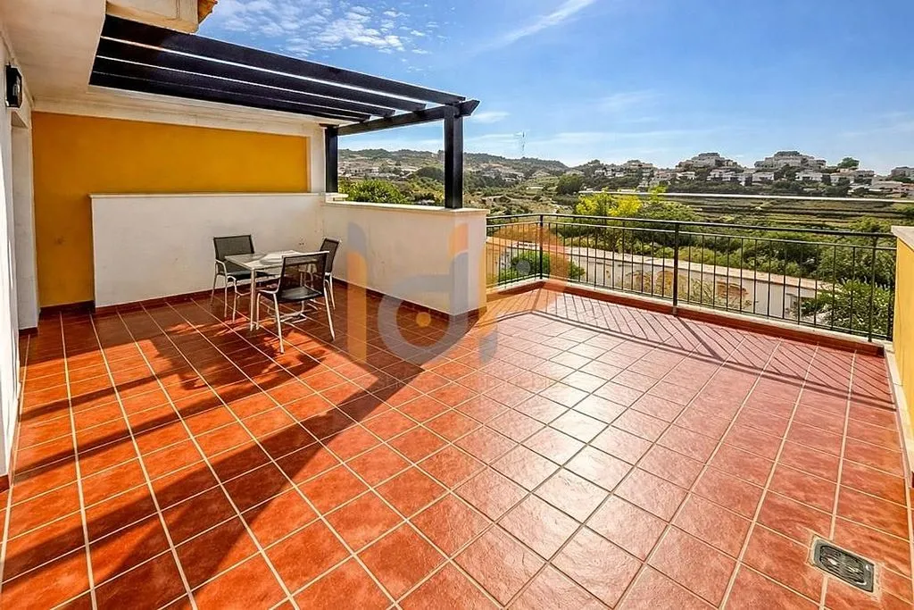 Terrace - Semi-detached House with Pool in Las Salinas
