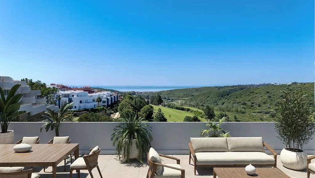 Terrasse - New Flat with Pool in Casares Golf Garden