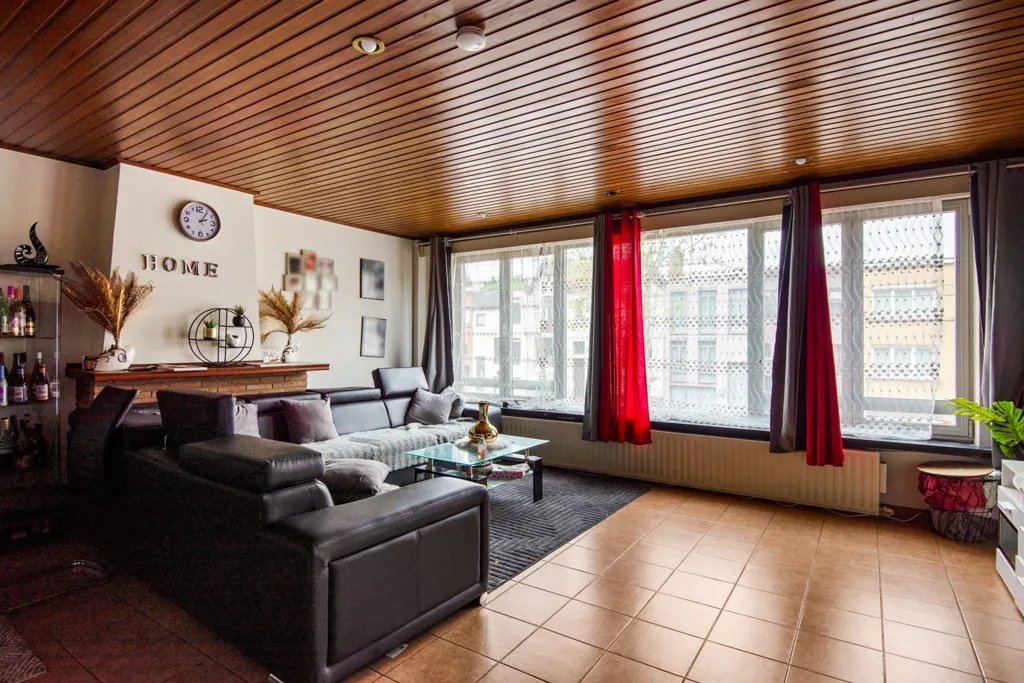 Séjour - Appartement avec Garage au Centre de Mortsel