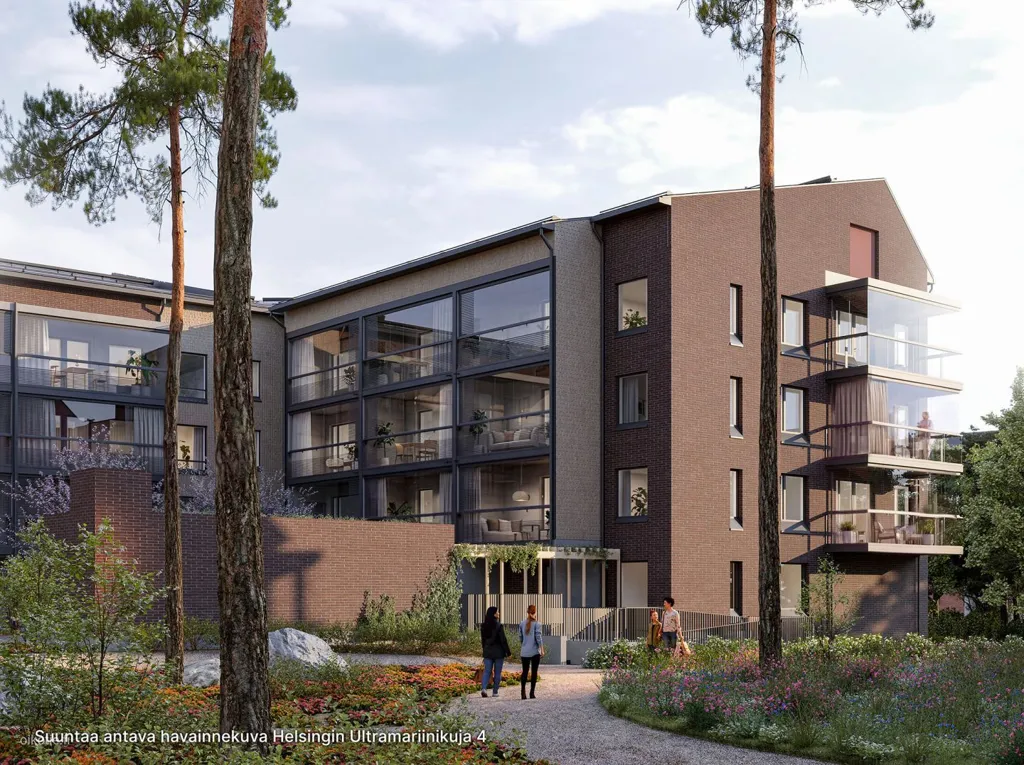 Välivaade - Modern Apartment with Balcony in Kuninkaantammi, Helsinki