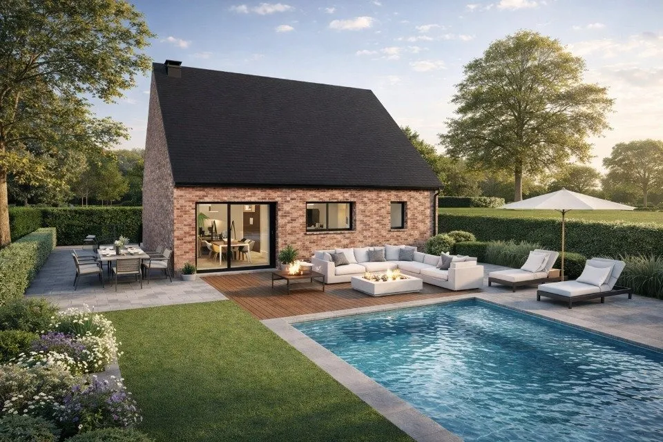 Piscine - Maison à Construire avec Jardin à Saultain