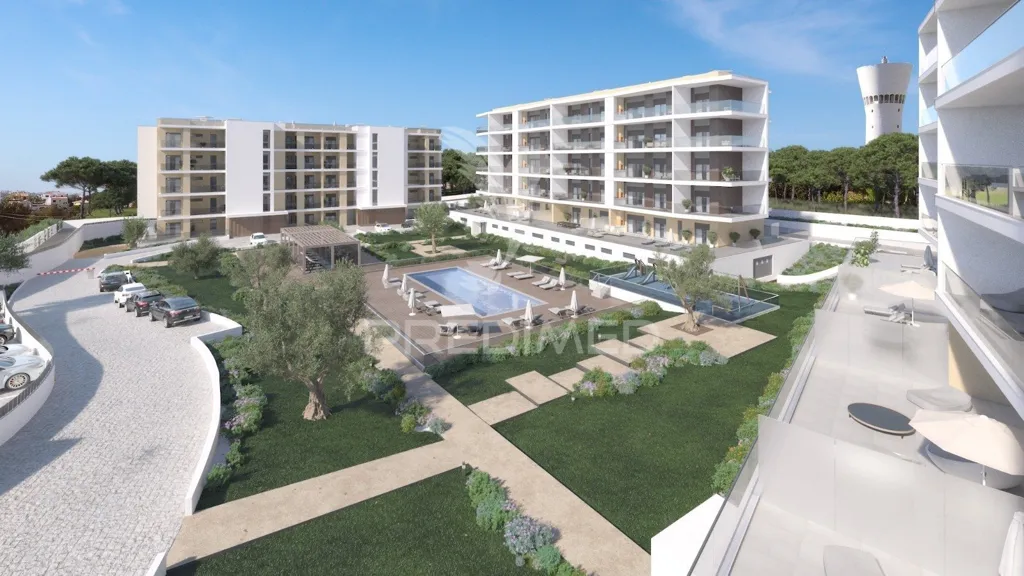 Vue aérienne - T2 Apartment with Seafront Access in Portimão