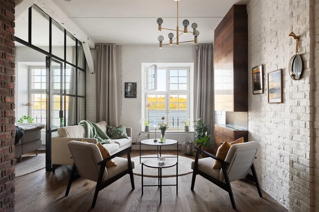 Séjour - Stylish 3rd Floor Flat with Water View in Nacka