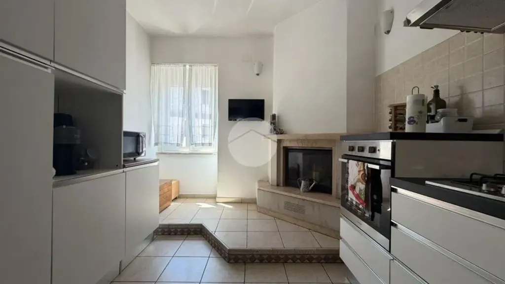 Köök - Rustic Apartment with Balcony in Nerola