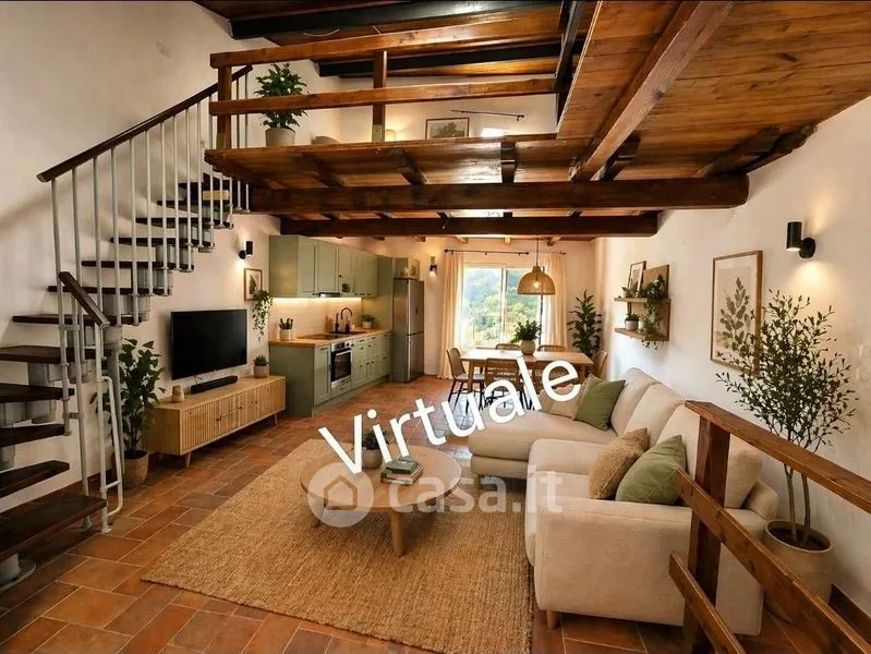 Soggiorno - Rustic Bilocale with Valley View in Caprarola