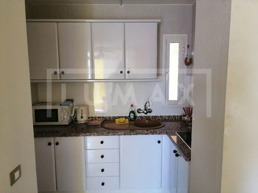 Kitchen - Apartment with Pool in Playa de Las Américas