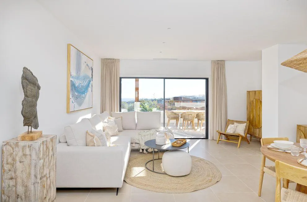 Séjour - Penthouse with Sea View in Casares