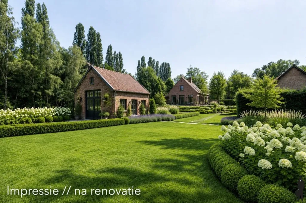 Jardin - Domaine 'Klein Hoef' avec Brasserie à Retie