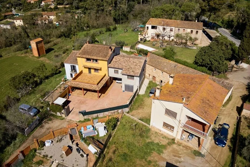 Vue aérienne - Rustic Masía with Equestrian Facilities in L'Ametlla del Vallès