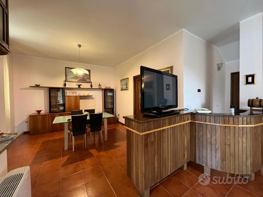 Living Room - Independent Villa with Garden in Mortara
