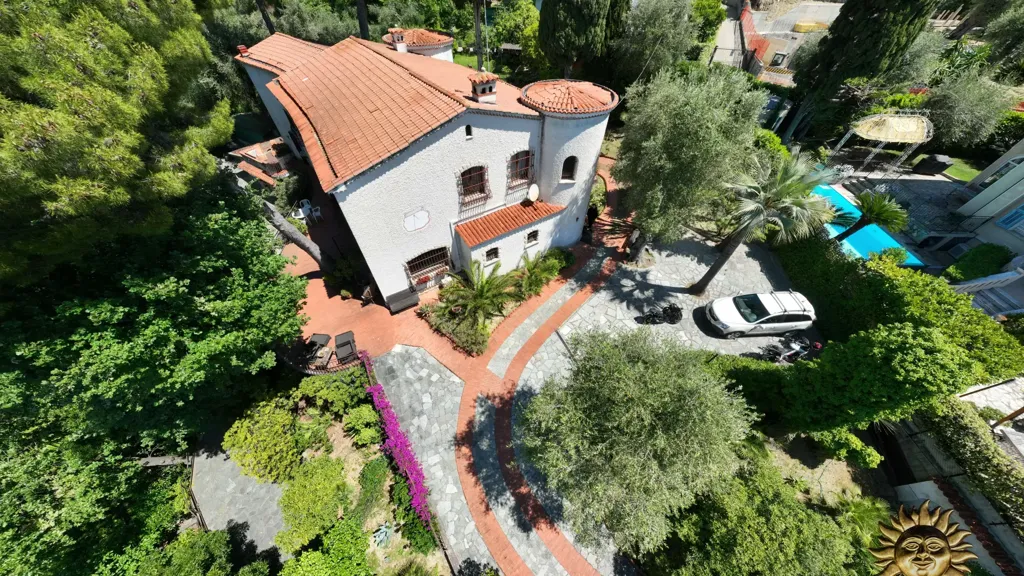 Vue aérienne - Villa with Sea View in Bordighera