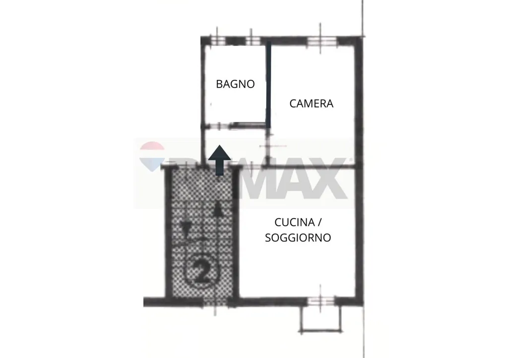 Plan - Modernised Two-Bedroom Apartment in Arsago Seprio