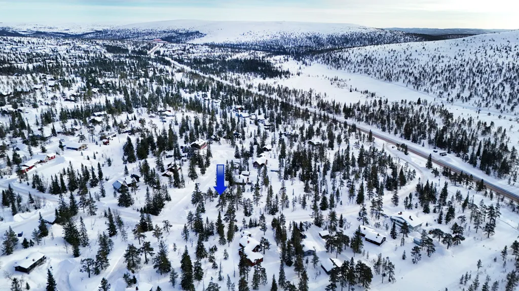Vue aérienne - Corner Plot with Mountain Views in Sälen