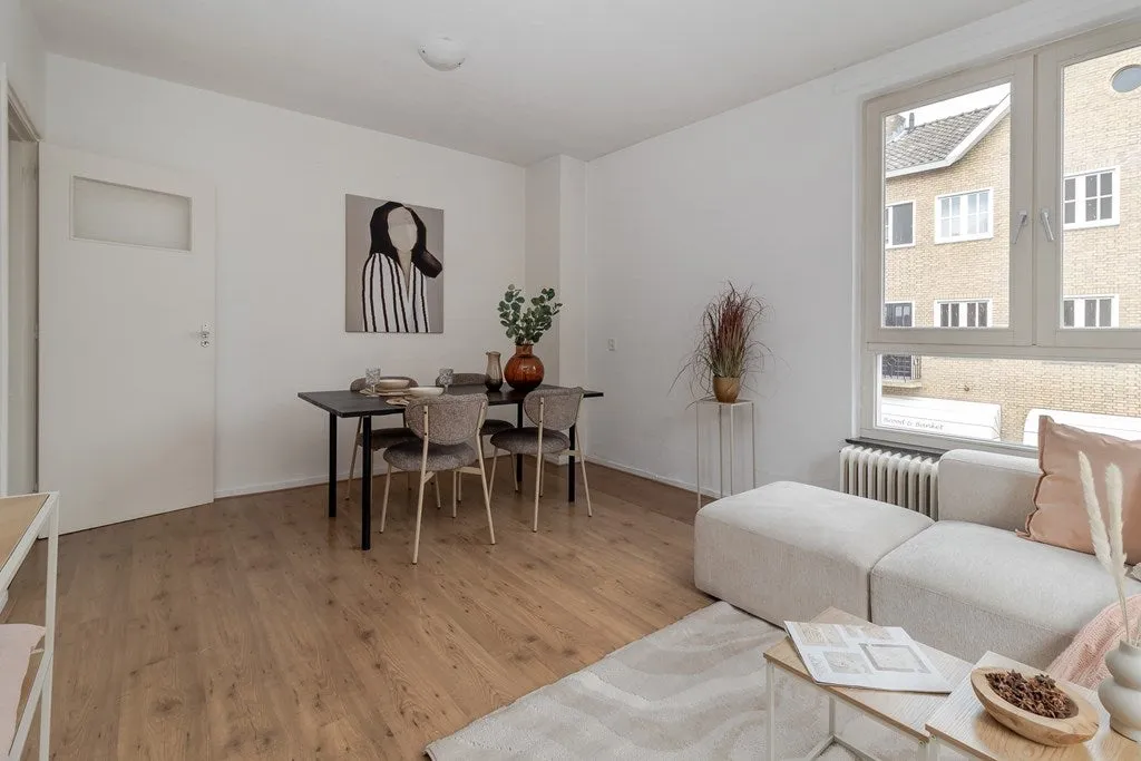 Living Room - Corner Apartment with Glacis View in Sint Pieter