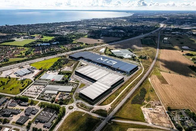 Aerial - Modern Logistics Centre with Sprinkler System in Greve N
