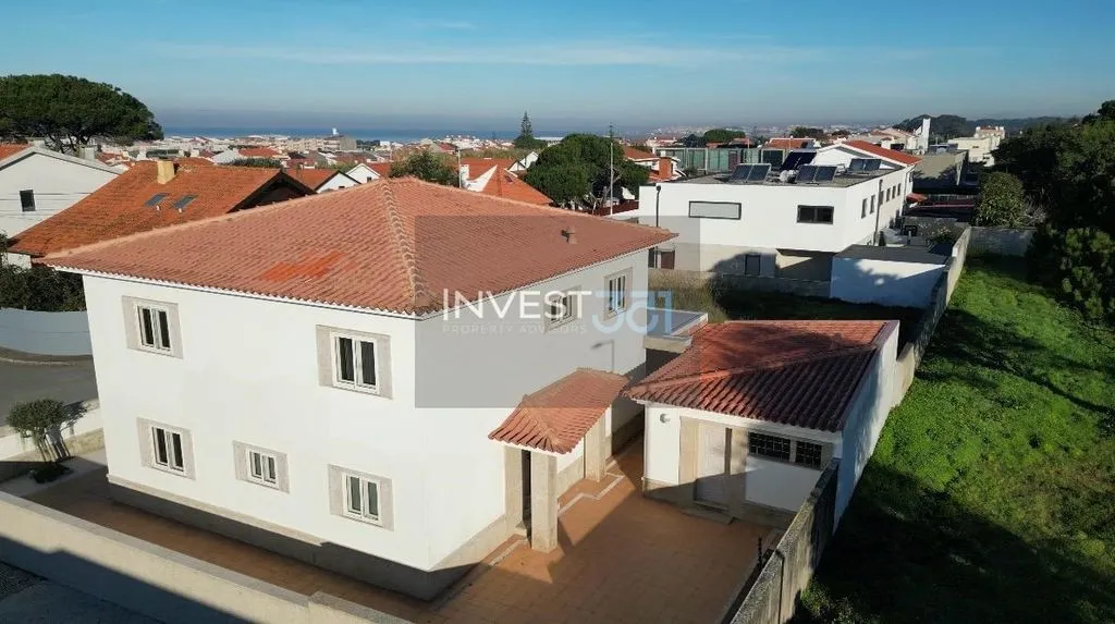 Aerial - Single-Story Villa with Terrace in Porto