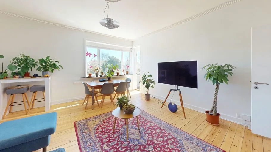 Séjour - Apartment with Balcony in Gentoftegade