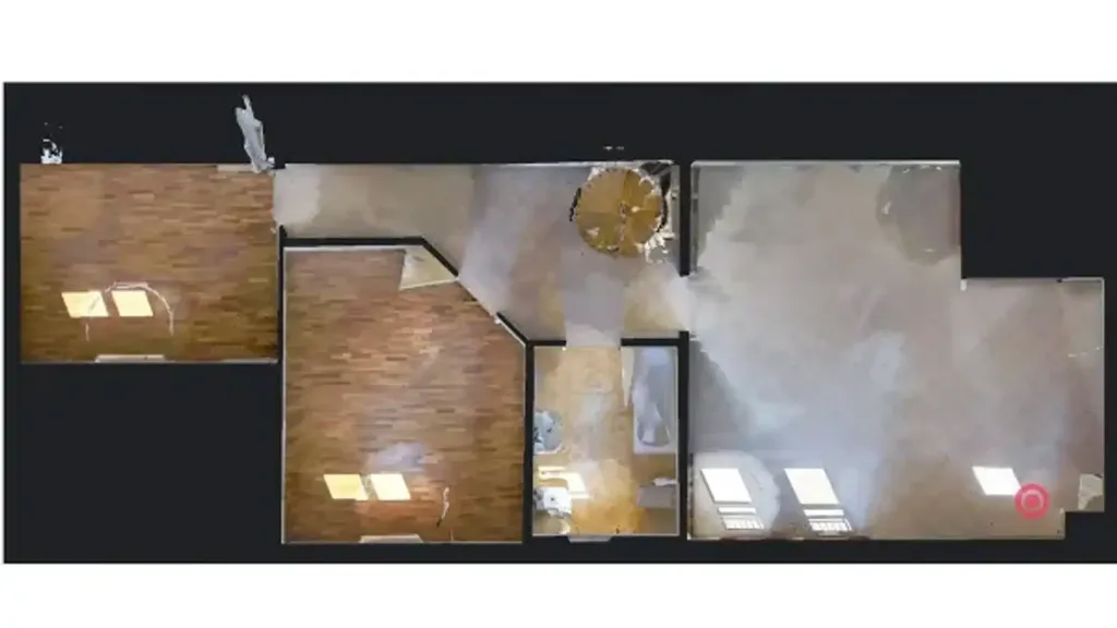 Plan - Bright Trilocale with Mansard in Padua