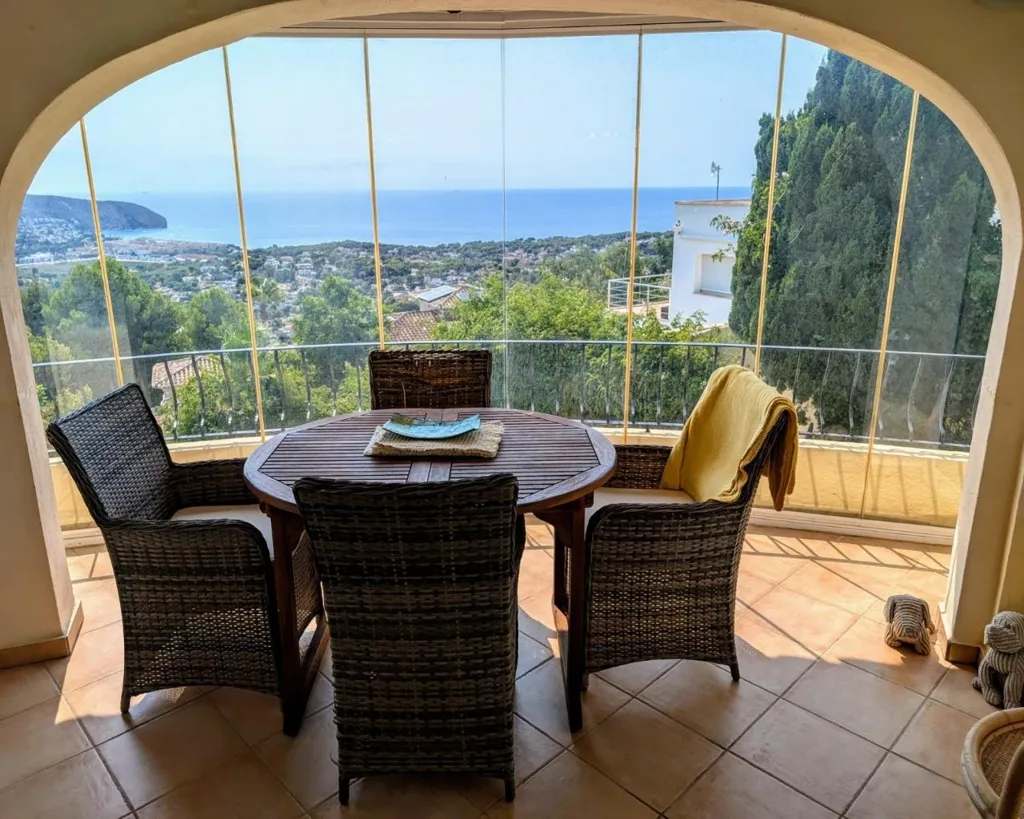 Terrace - Traditional Villa with Sea View in Benimeit, Moraira