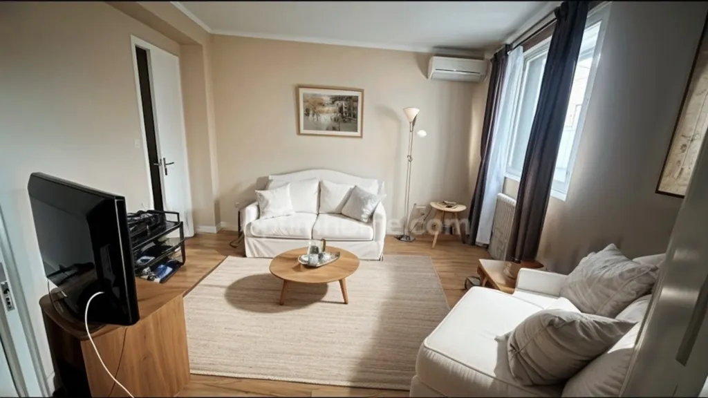 Living Room - Spacious Apartment with Balcony in Toulouse Centre