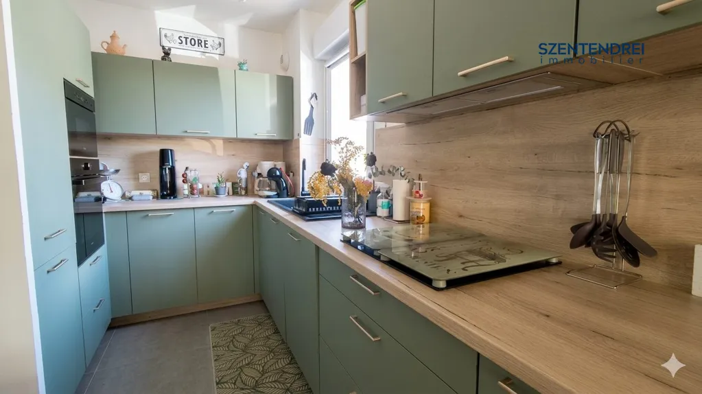 Cuisine - Appartement 3 Pièces avec Jardins à Lunel Nord