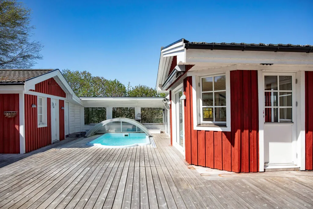 Terrasse - Villa with Pool and Sea View in Beddingestrand